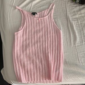 Wild Fable Light Pink Ribbed Tank Top